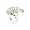 White Gold Diamond Fan Ring